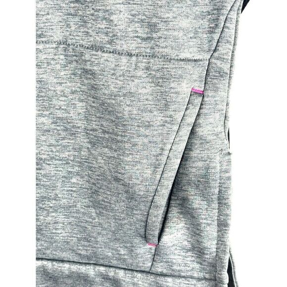 Girls' Adidas Colorblock Sweatshirt w/ Pockets Sz M (10-12)EUC Black, Pink, Grey - Picture 5 of 12